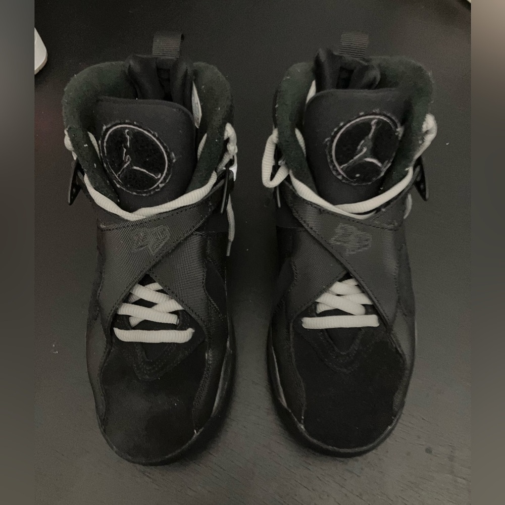 Nike Air Jordan Eight 8 Winterized GS Gunsmoke Shoes RARE Sneakers FN5190-001 - Picture 4 of 9